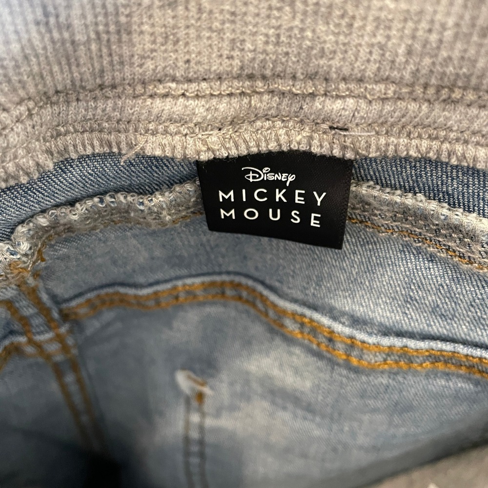 Desigual x Disney Mickey Mouse Hybrid Denim Jogger Jeans Blue Grey NWT XL - Picture 9 of 13